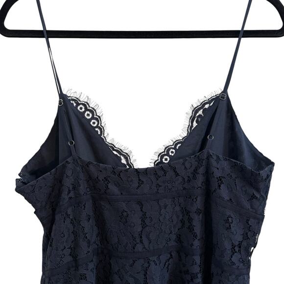 Joie Damasia Navy Lace Spaghetti Strap Dress Size Large NWT - Picture 7 of 8